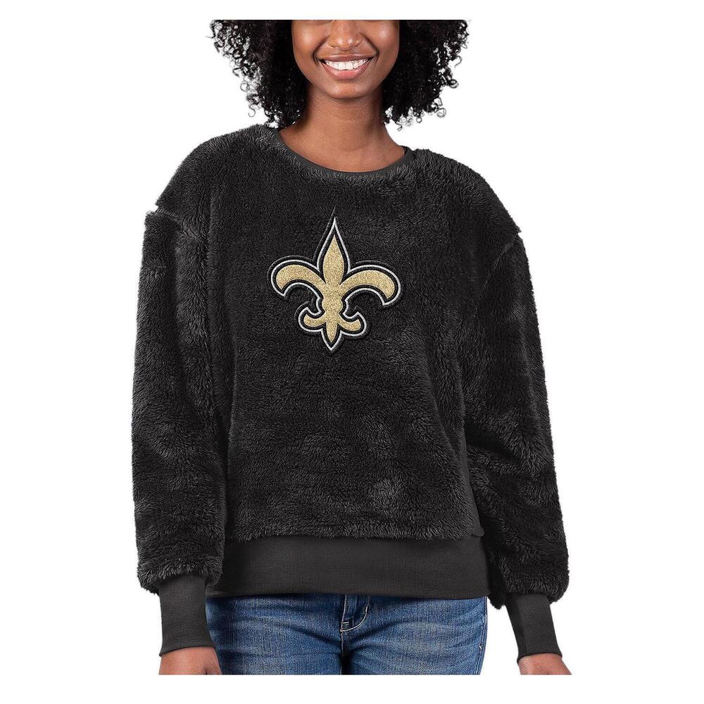 NFL Women's Long Sleeve Fleece Crewneck Saints - Regular
